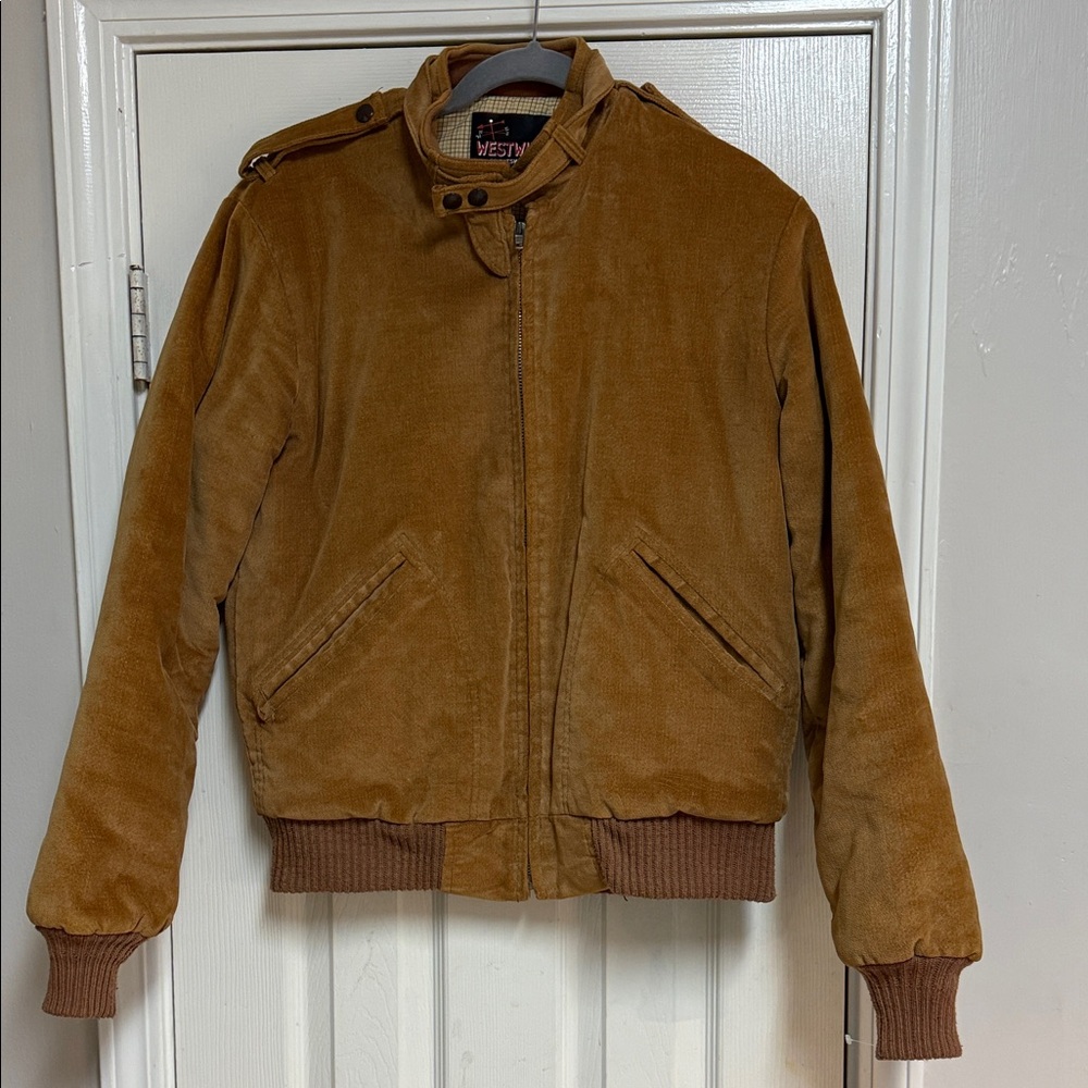 Westwind SportSwear Suede Leather Bomber Jacket.